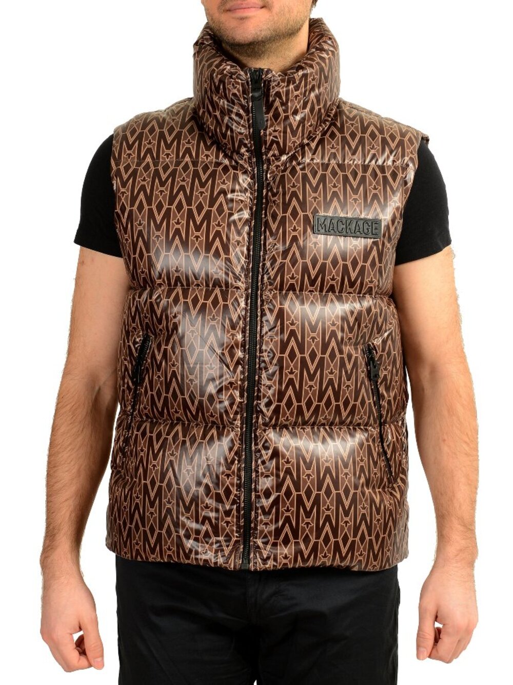 Mackage Men's KANE-MG Coffee Down Vest Sleeveless Jacket Mackage sz 38/M IT 48